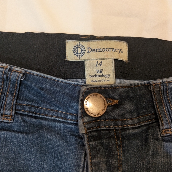 Democracy Dark Blue Skinny Jeans - Size 14 - Picture 2 of 4